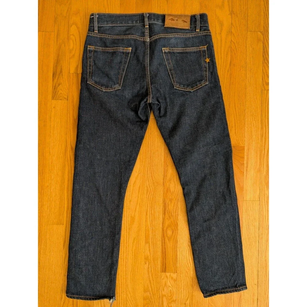 Brave Star Men’s Jeans Size 32 X 29 Dark Wash USA Made Selevedge